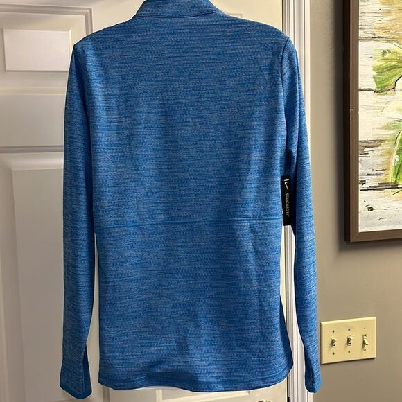Nike Golf Women’s Dri-Fit Long Sleeve Pullover Heather Light Blue Shirt- Large - Picture 6 of 11